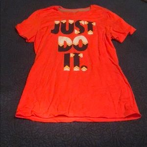 NWT Nike - Just Do It Short Sleeve Shirt - L